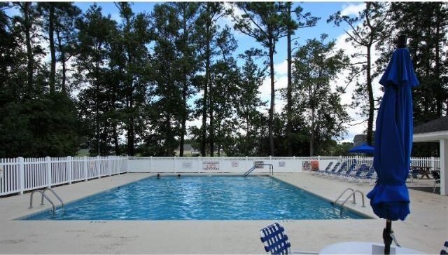 view of pool with a patio