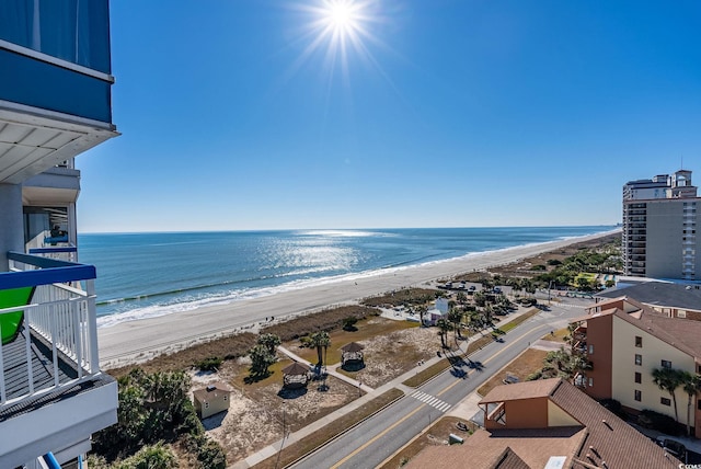 water view with a beach view