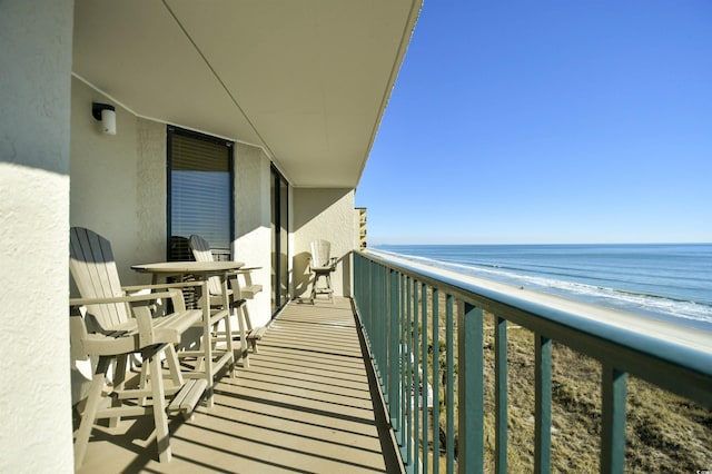 3601 S Ocean Blvd Unit 7-E, North Myrtle Beach, SC 29582 - balcony with view of water and beach