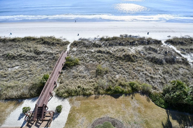 3601 S Ocean Blvd Unit 7-E, North Myrtle Beach, SC 29582 - aerial view of property and surrounding area featuring a large body of water