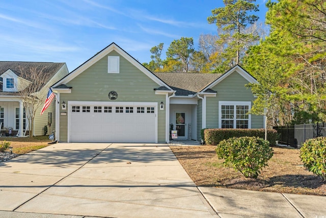 view of front of house featuring a garage