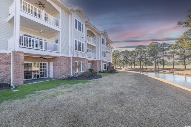 view of property featuring a water view