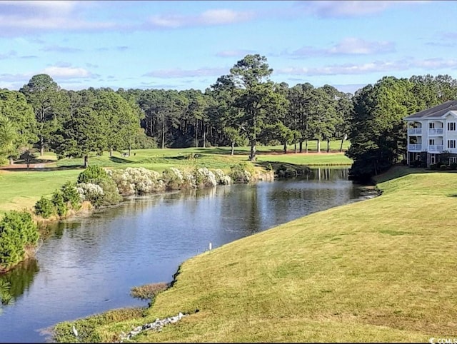 view of water feature