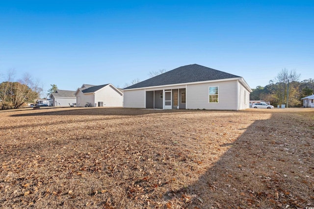 view of back of property