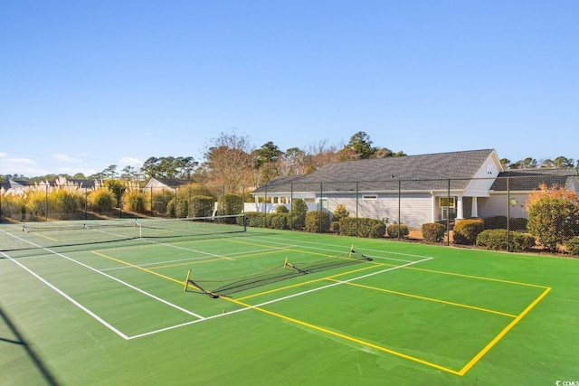 view of tennis court