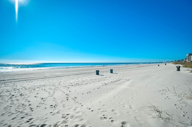 water view with a view of the beach