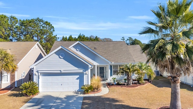 ranch-style house with a garage