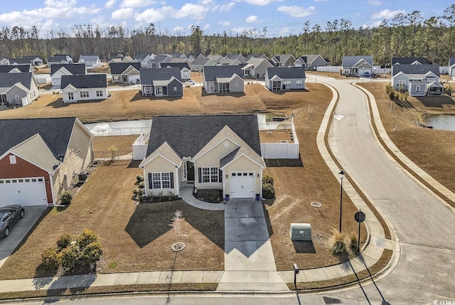 birds eye view of property