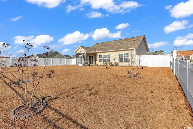 view of rear view of property