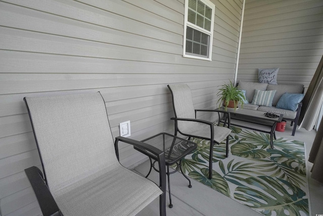 141 Baylee Cir, Galivants Ferry, SC 29544 - balcony featuring an outdoor living space and a patio