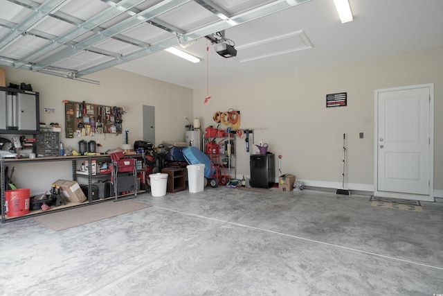 141 Baylee Cir, Galivants Ferry, SC 29544 - garage featuring a garage door opener, electric water heater, and electric panel