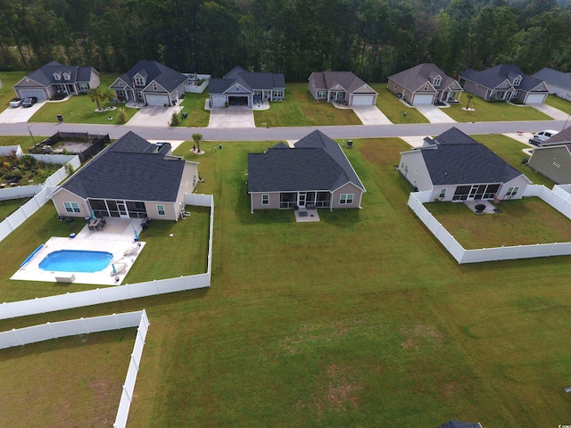 141 Baylee Cir, Galivants Ferry, SC 29544 - aerial view of residential area featuring a pool