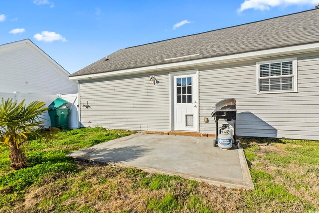 back of house featuring a patio