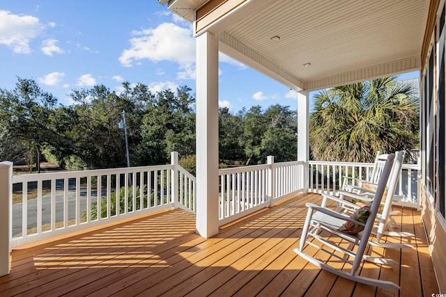 view of deck