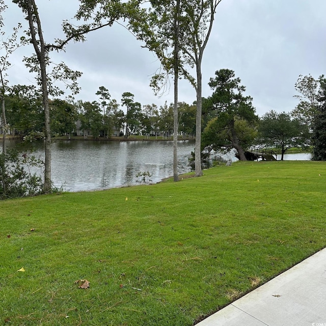 view of water feature