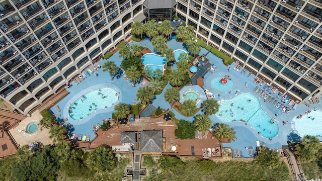 4800 S Ocean Blvd Unit 1007, North Myrtle Beach, SC 29582 - aerial overview of property's location featuring a pool