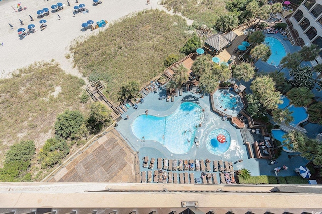 4800 S Ocean Blvd Unit 1007, North Myrtle Beach, SC 29582 - bird's eye view of a pool area