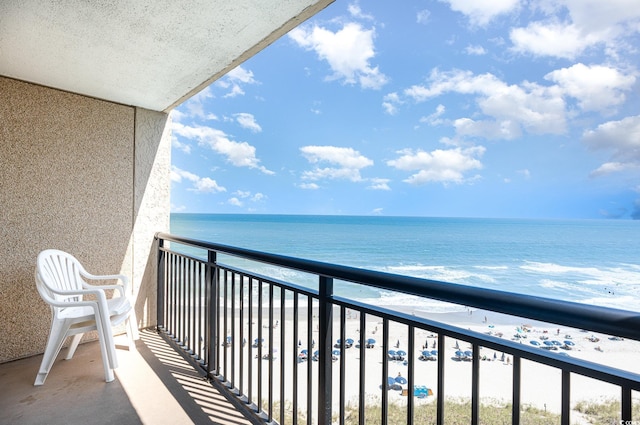 4800 S Ocean Blvd Unit 1007, North Myrtle Beach, SC 29582 - balcony with a water view