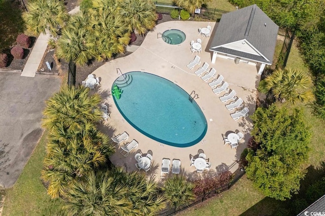 birds eye view of property