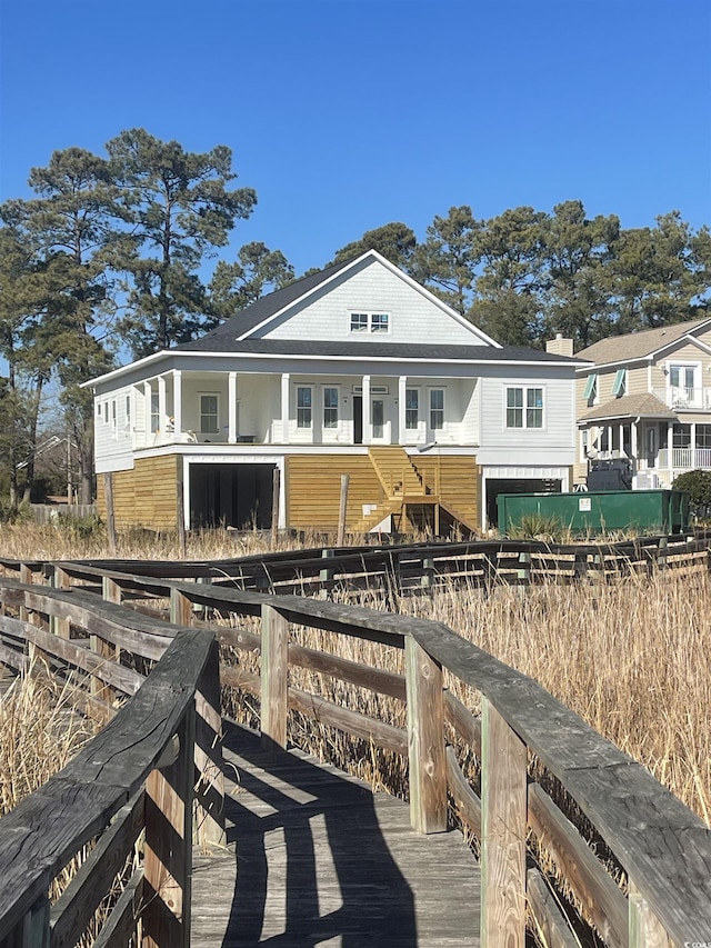 view of back of property