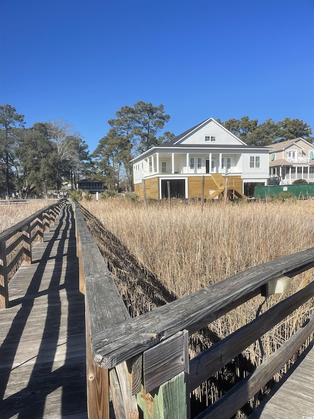 view of back of property