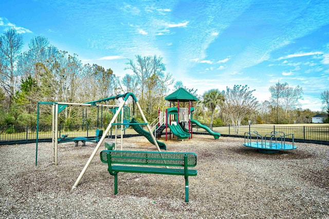 view of jungle gym