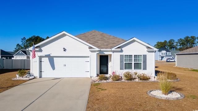 ranch-style house with a garage