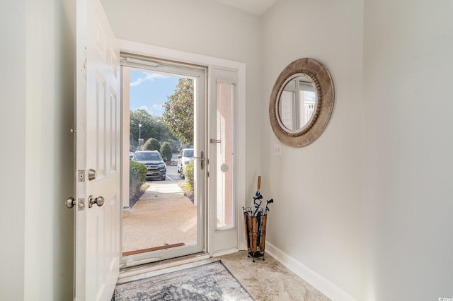 view of foyer entrance