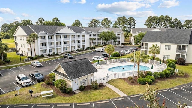 birds eye view of property featuring a residential view