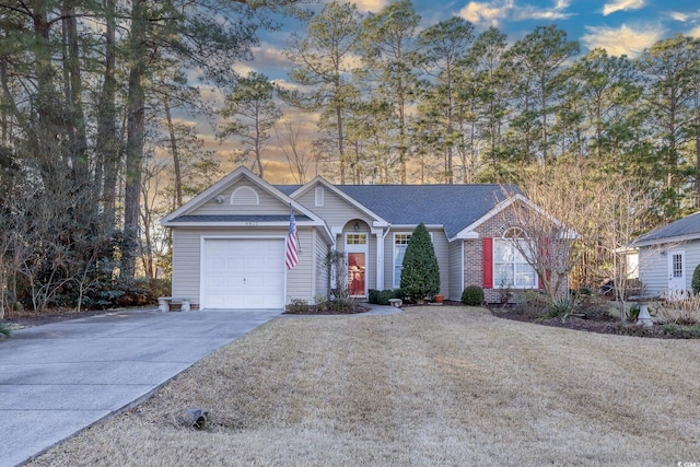 ranch-style house with a garage