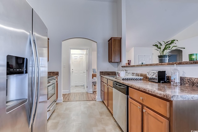 kitchen featuring appliances with stainless steel finishes