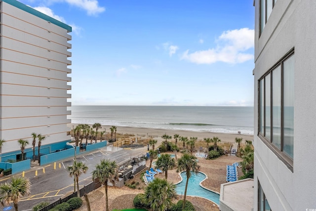 water view featuring a view of the beach