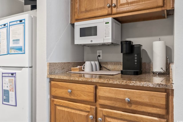 kitchen with white appliances