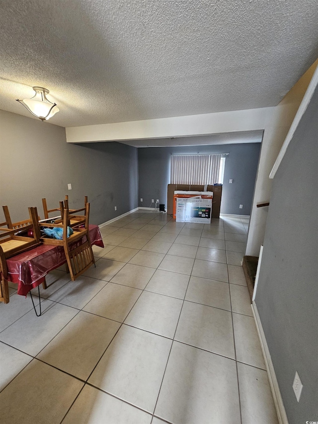 view of tiled dining area