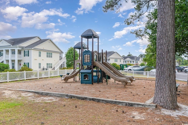 view of play area