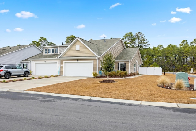 view of front of home featuring a garage