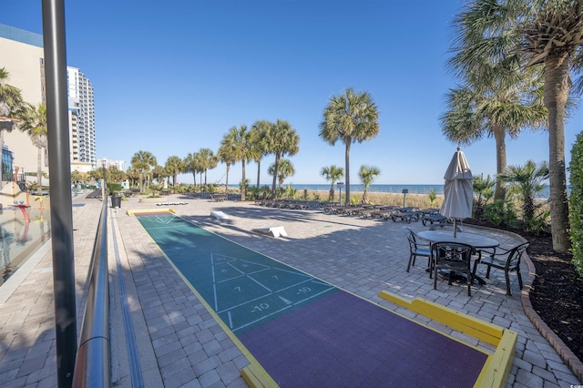 2006 N Ocean Blvd Unit 776, Myrtle Beach, SC 29577 - view of community with shuffleboard and a water view