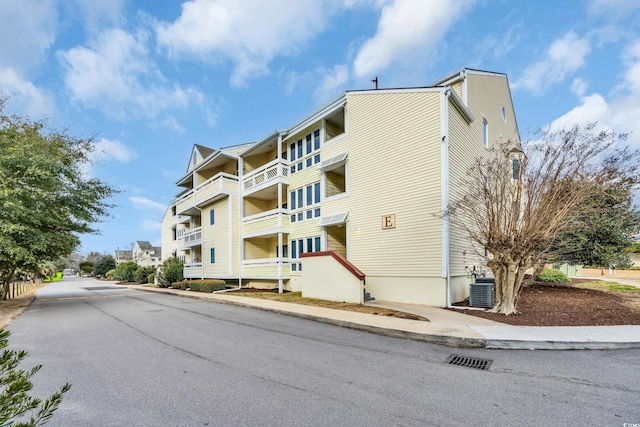 view of property featuring central AC