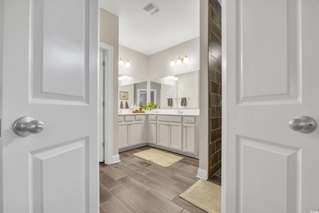 bathroom featuring vanity