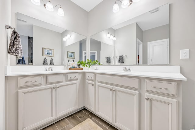 bathroom with vanity