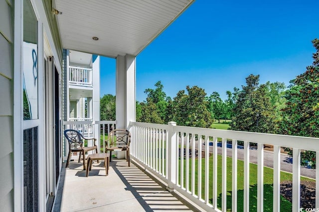 view of balcony