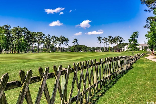 surrounding community with a lawn