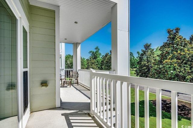 view of balcony