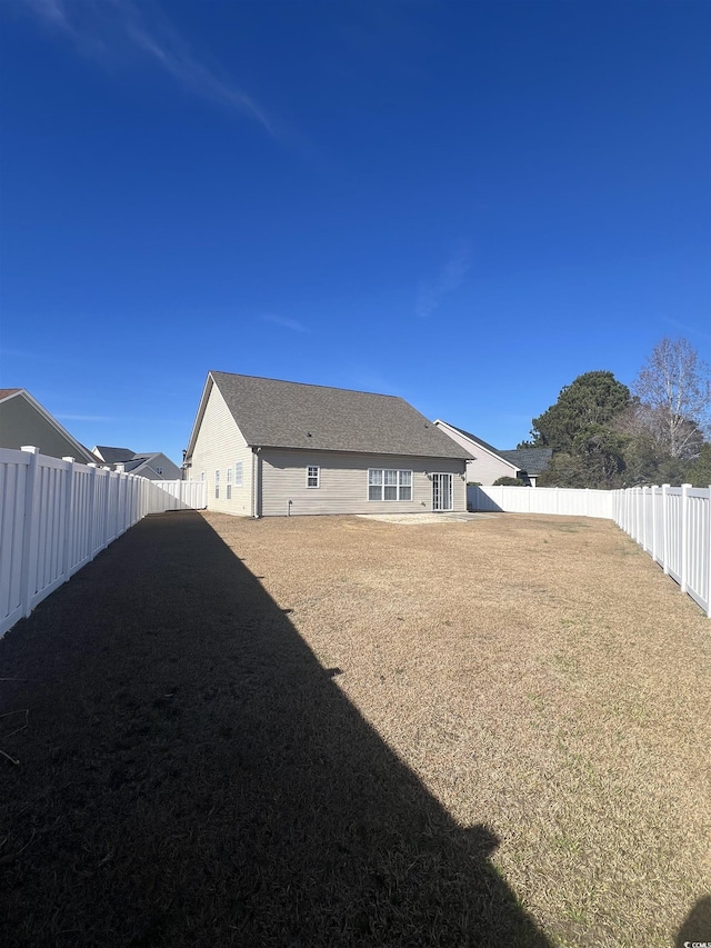 view of back of property