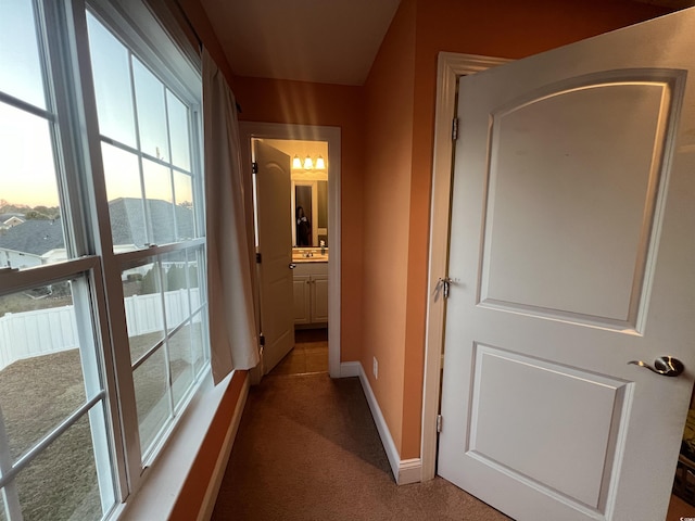 389 Cabo Loop, Myrtle Beach, SC 29588 - corridor with baseboards, carpet flooring, and healthy amount of natural light
