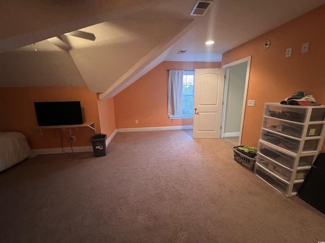 389 Cabo Loop, Myrtle Beach, SC 29588 - additional living space featuring carpet floors, baseboards, ceiling fan, and vaulted ceiling