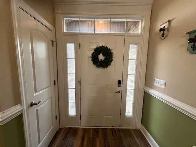 389 Cabo Loop, Myrtle Beach, SC 29588 - foyer with dark wood-type flooring and baseboards