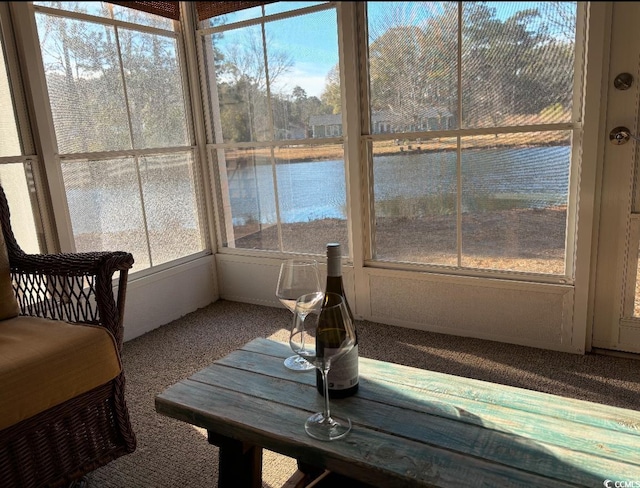 view of sunroom / solarium