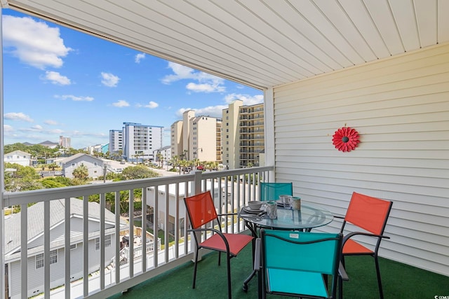 view of balcony