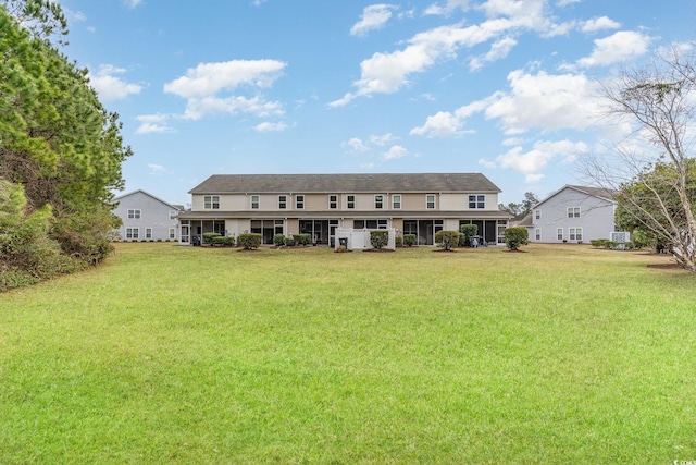 exterior space featuring a lawn